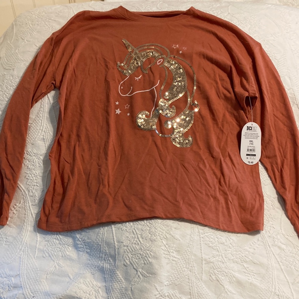 Rust big girls 18/xxl long t